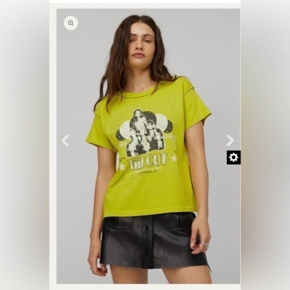Daydreamer The Cut Rhinestones Reverse GF Tee NWT